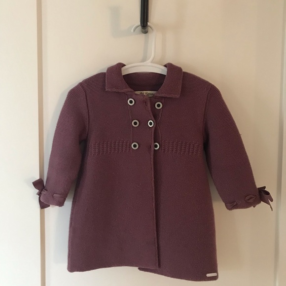 Pili Carrera Girls Wool Coat Neiman Marcus US 12mo - Picture 1 of 8